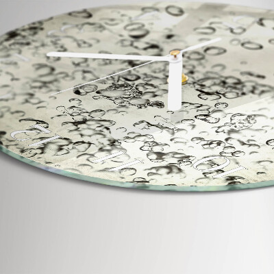 Reloj de pared redondo Gotas