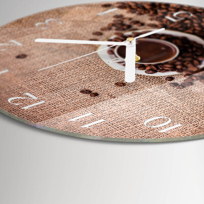 Reloj de pared redondo Granos de café