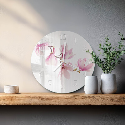 Reloj de pared redondo Magnolia