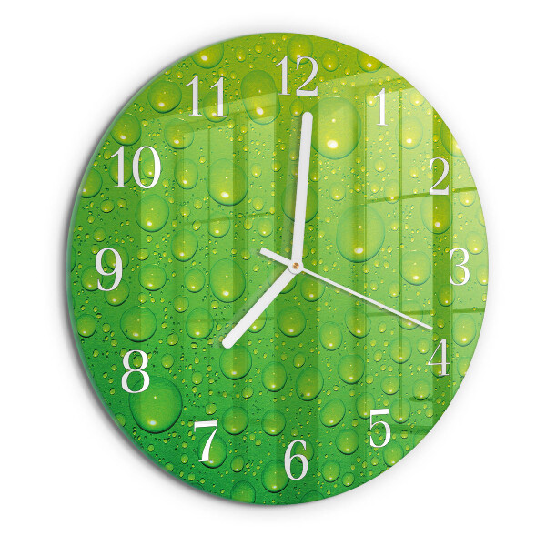 Reloj de pared redondo Gotas