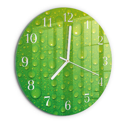 Reloj de pared redondo Gotas
