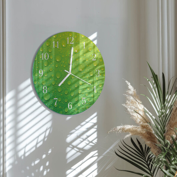 Reloj de pared redondo Gotas