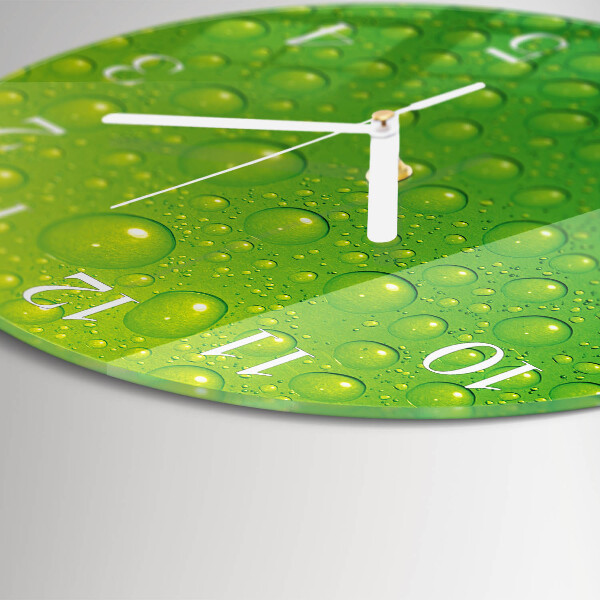 Reloj de pared redondo Gotas