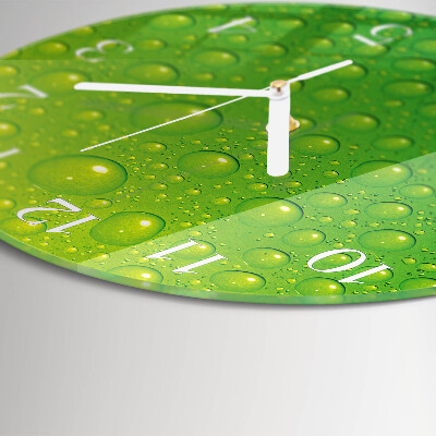 Reloj de pared redondo Gotas