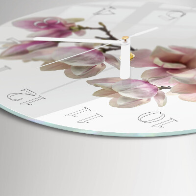 Reloj de pared redondo Magnolia