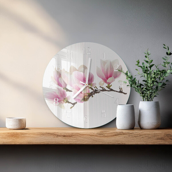 Reloj de pared redondo Magnolia