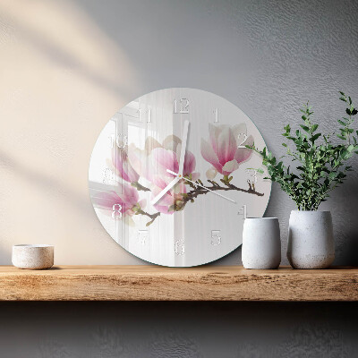 Reloj de pared redondo Magnolia