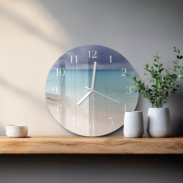 Reloj de pared redondo Playa