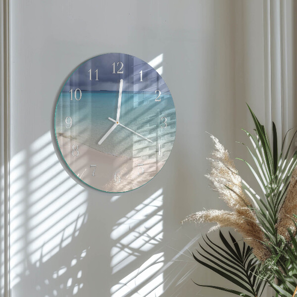 Reloj de pared redondo Playa