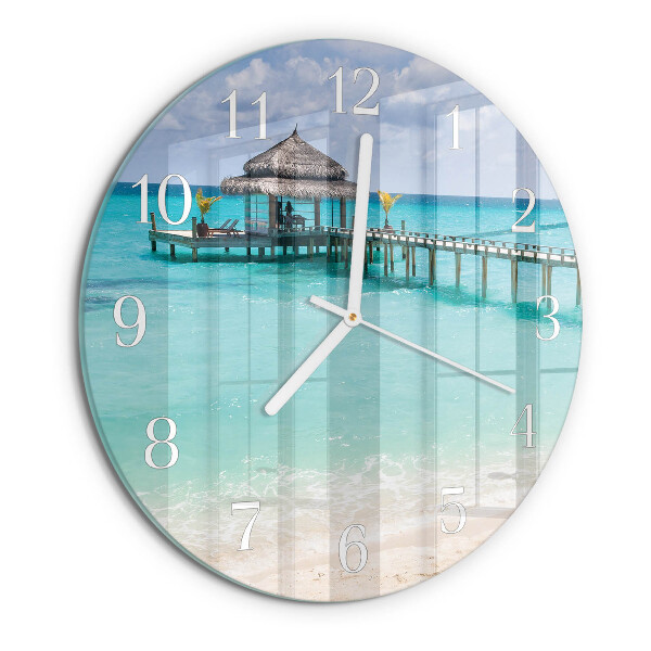 Reloj de pared redondo Playa
