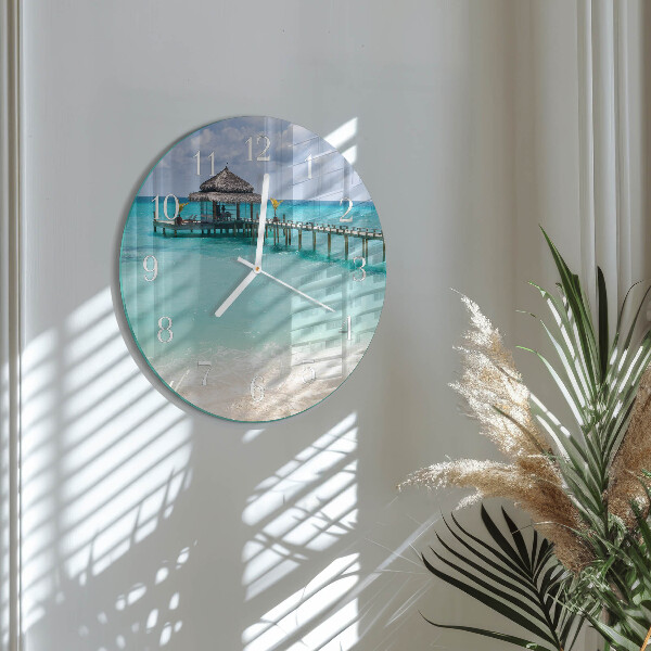 Reloj de pared redondo Playa