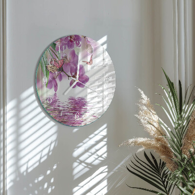 Reloj de pared redondo mariposas