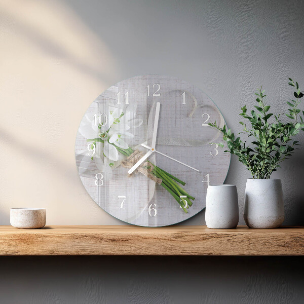 Reloj de pared redondo Ramo de flores