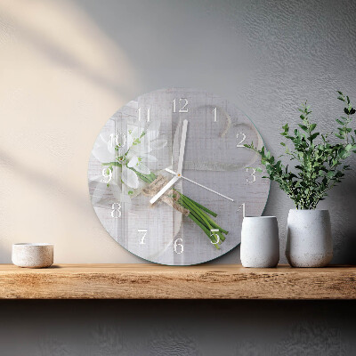 Reloj de pared redondo Ramo de flores