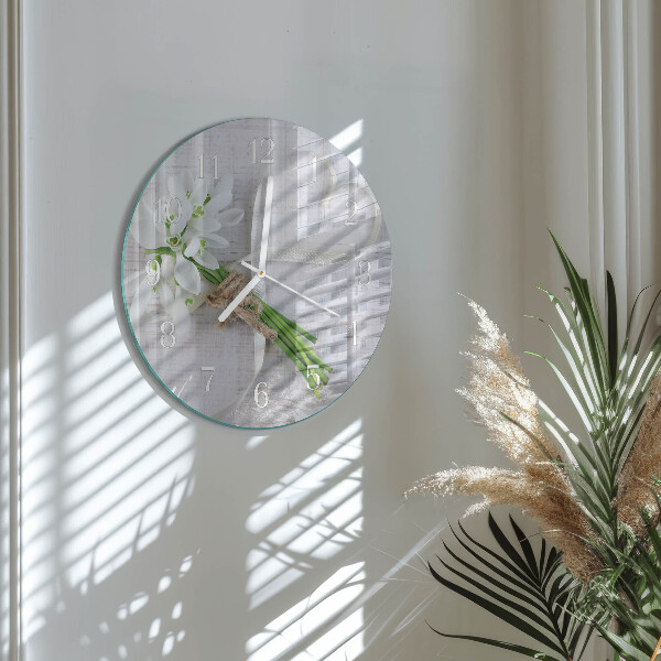 Reloj de pared redondo Ramo de flores