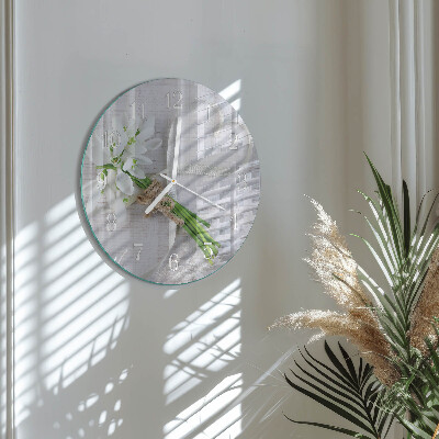 Reloj de pared redondo Ramo de flores