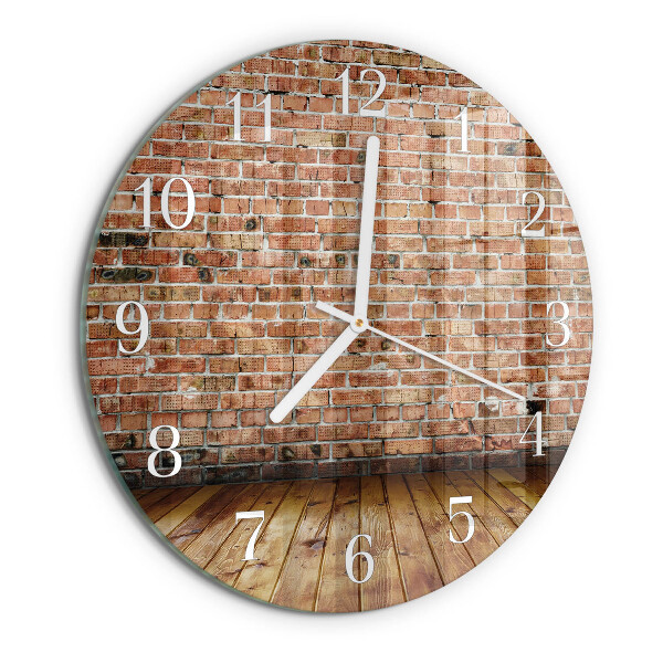 Reloj de pared redondo Ladrillo