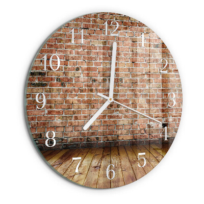 Reloj de pared redondo Ladrillo