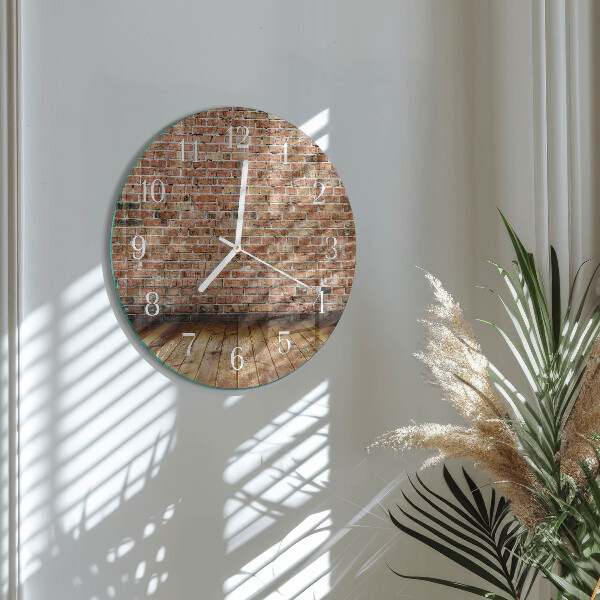 Reloj de pared redondo Ladrillo