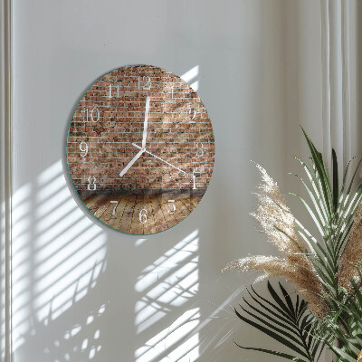 Reloj de pared redondo Ladrillo