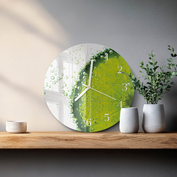 Reloj de pared redondo Carbonato de calcio
