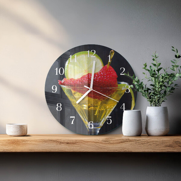 Reloj de pared redondo Cóctel