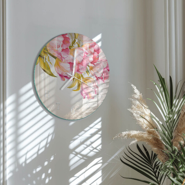 Reloj de pared redondo Acuarelas