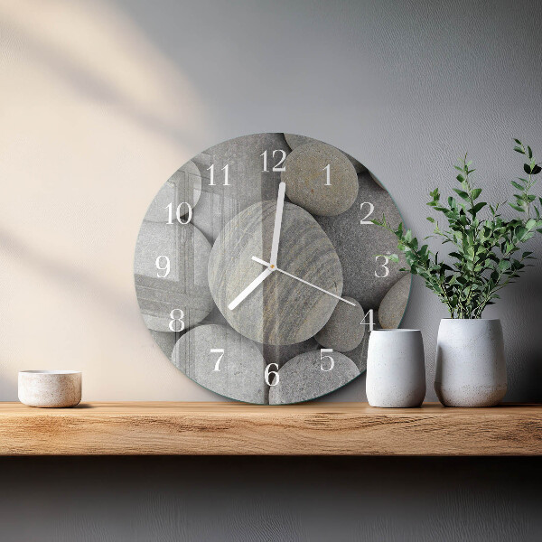 Reloj de pared redondo Piedras
