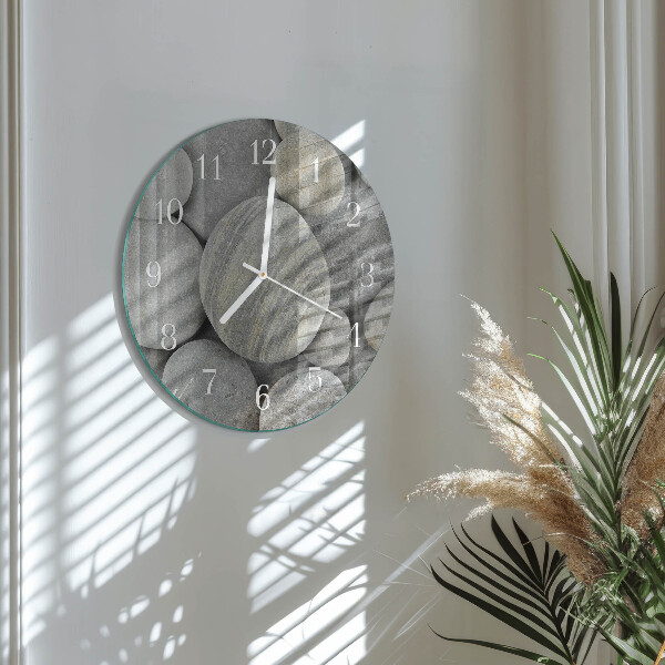 Reloj de pared redondo Piedras