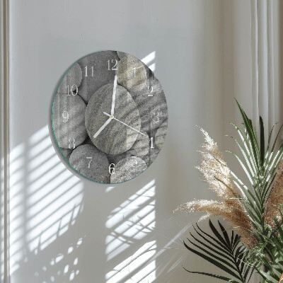 Reloj de pared redondo Piedras