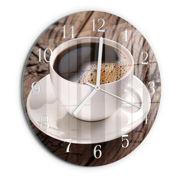 Reloj de pared redondo Café