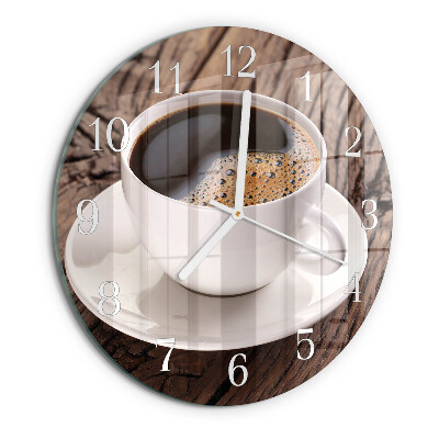 Reloj de pared redondo Café