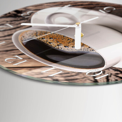 Reloj de pared redondo Café