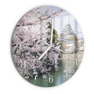 Reloj de pared redondo Cerezos