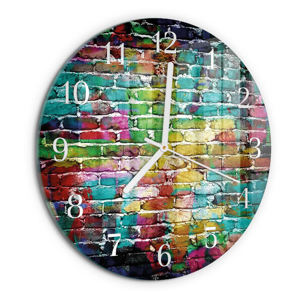 Reloj de pared redondo Ladrillo