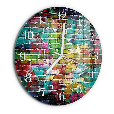 Reloj de pared redondo Ladrillo