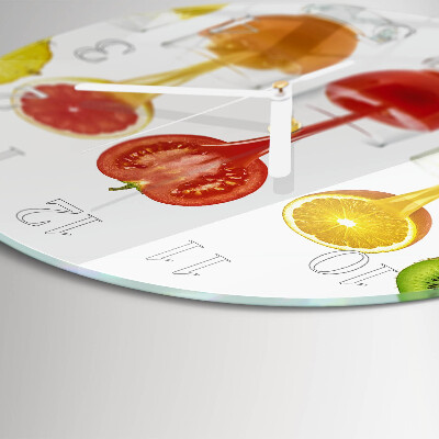 Reloj de pared redondo Jugo