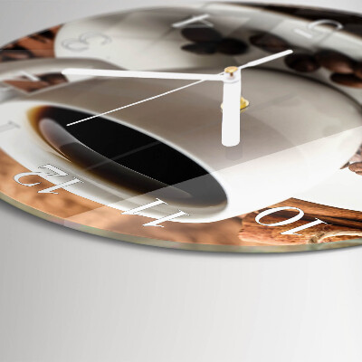 Reloj de pared redondo Café