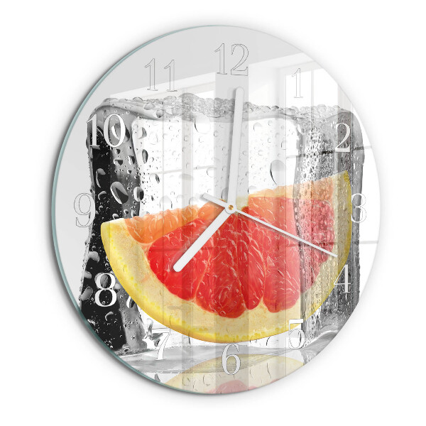 Reloj de pared redondo Helado de pomelo