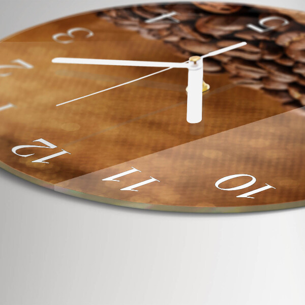 Reloj de pared redondo Granos de café