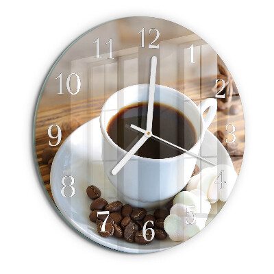 Reloj de pared redondo Café