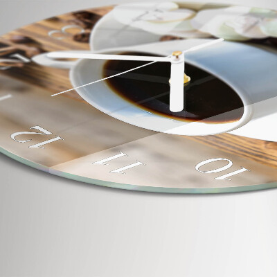 Reloj de pared redondo Café