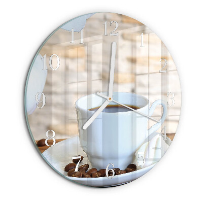 Reloj de pared redondo Café