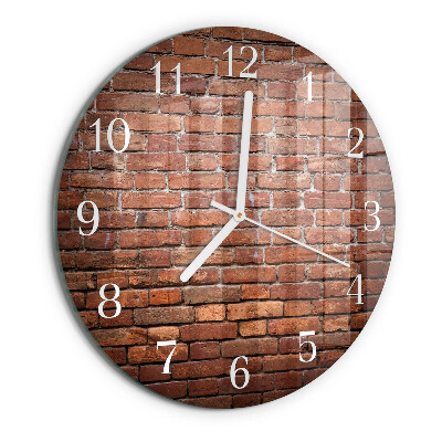 Reloj de pared redondo Ladrillo
