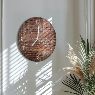 Reloj de pared redondo Ladrillo