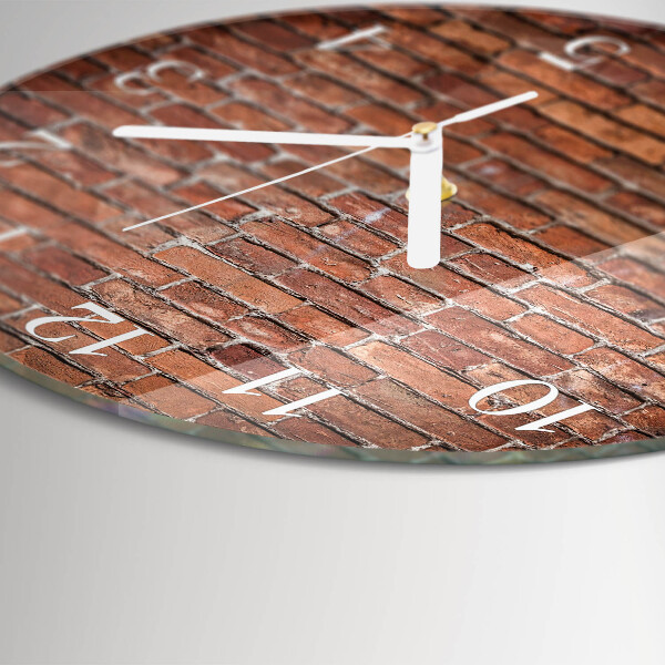 Reloj de pared redondo Ladrillo