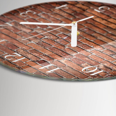 Reloj de pared redondo Ladrillo