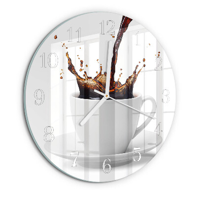 Reloj de pared redondo Café
