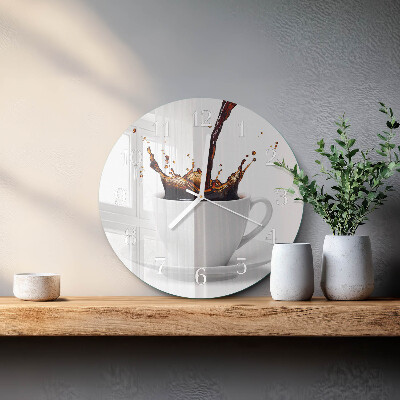 Reloj de pared redondo Café