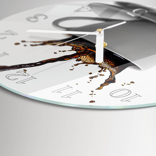 Reloj de pared redondo Café